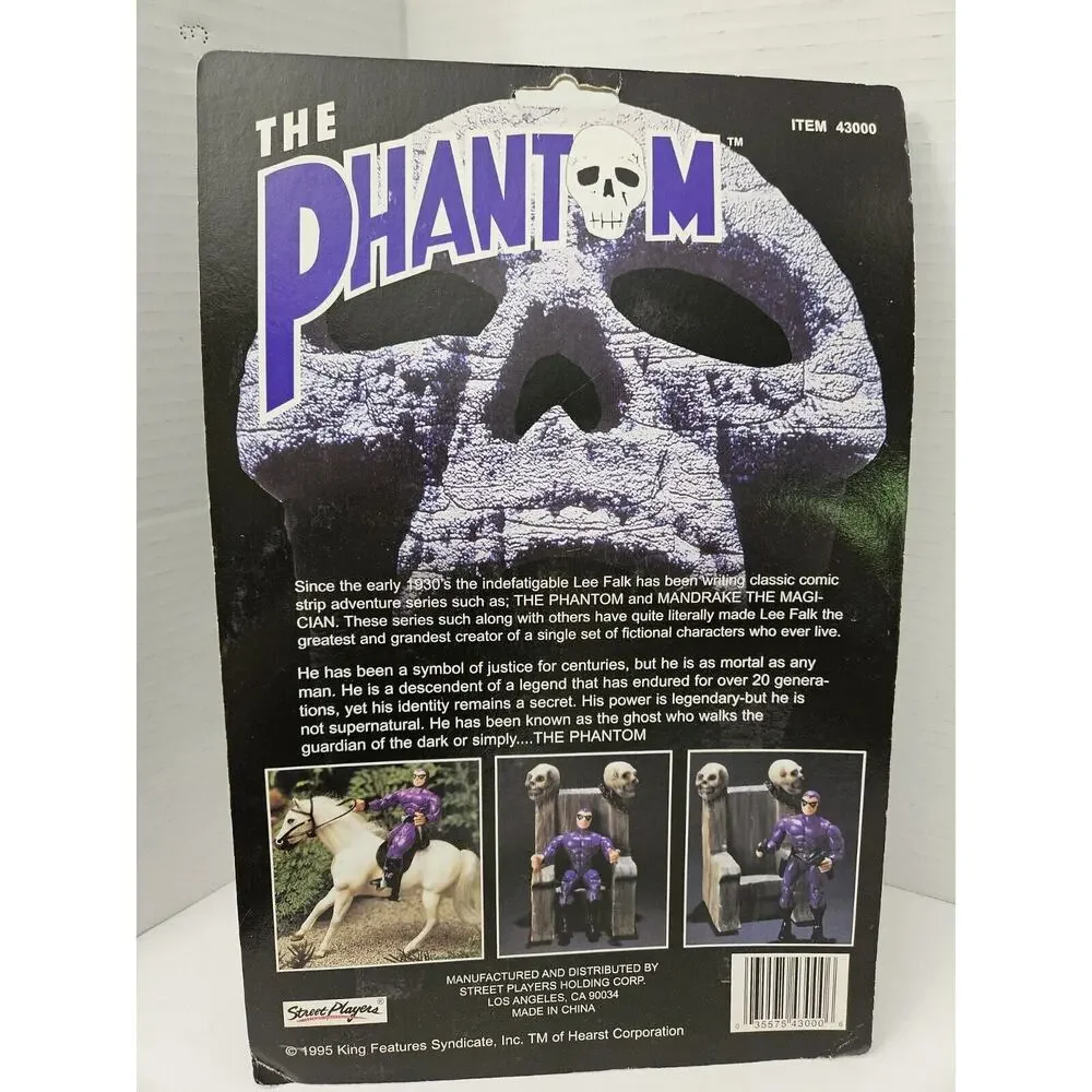 Vintage 1995 RARE Street Players The Phantom Action Figure NEW